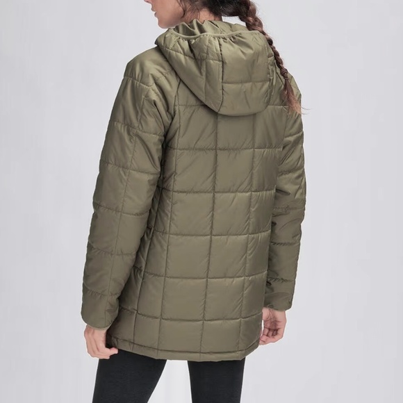 STOIC Olive Night Venture Insulated Parka Hooded Puffer Size Small - Picture 9 of 11